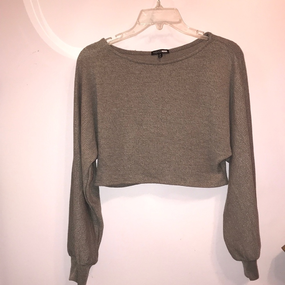 💥Sexy Fashion Nova Long Sleeve Crop Top💥